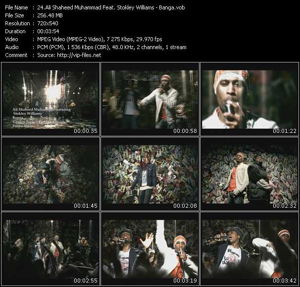 Ali Shaheed Muhammad Feat. Stokley Williams video ”Banga” from dvd ”Promo Only Urban Video June 2005” 
