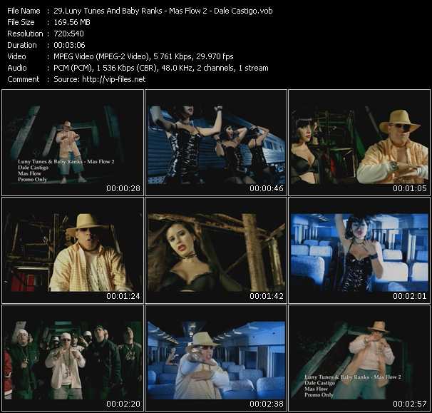 Luny Tunes And Baby Ranks (Mas Flow 2) video ”Dale Castigo” from dvd ”Promo Only Urban Video June 2005” 