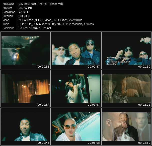 Pitbull Feat. Pharrell video ”Blanco” from dvd ”Promo Only Urban Video June 2009” 
