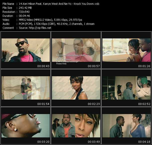 Keri Hilson Feat. Kanye West And Ne-Yo video ”Knock You Down” from dvd ”Promo Only Urban Video June 2009” 