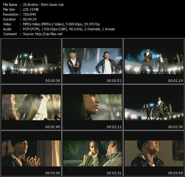 Brutha video ”She's Gone” from dvd ”Promo Only Urban Video June 2009” 