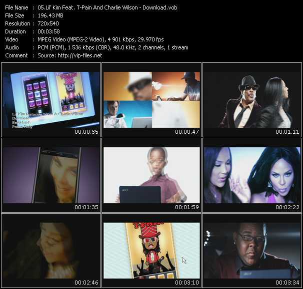 Lil Kim Feat. T-Pain And Charlie Wilson video ”Download” from dvd ”Promo Only Urban Video July 2009” 
