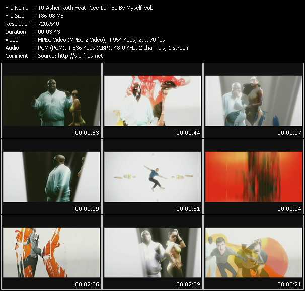 Asher Roth Feat. Cee-Lo video ”Be By Myself” from dvd ”Promo Only Urban Video July 2009” 