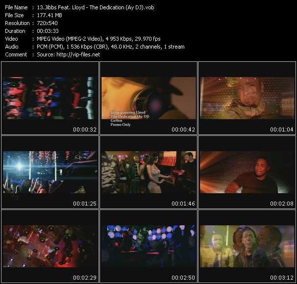 Jibbs Feat. Lloyd video ”The Dedication (Ay DJ)” from dvd ”Promo Only Urban Video July 2009” 