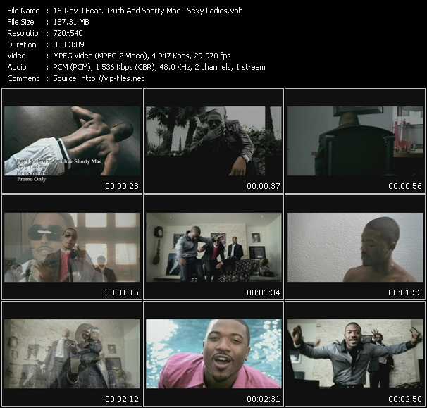Ray J Feat. Truth And Shorty Mac video ”Sexy Ladies” from dvd ”Promo Only Urban Video July 2009” 