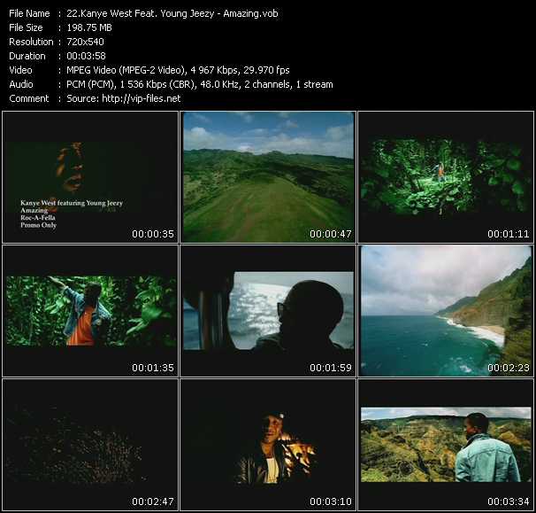Kanye West Feat. Young Jeezy video ”Amazing” from dvd ”Promo Only Urban Video July 2009” 