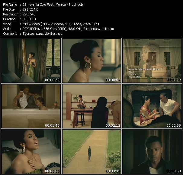Keyshia Cole Feat. Monica video ”Trust” from dvd ”Promo Only Urban Video July 2009” 