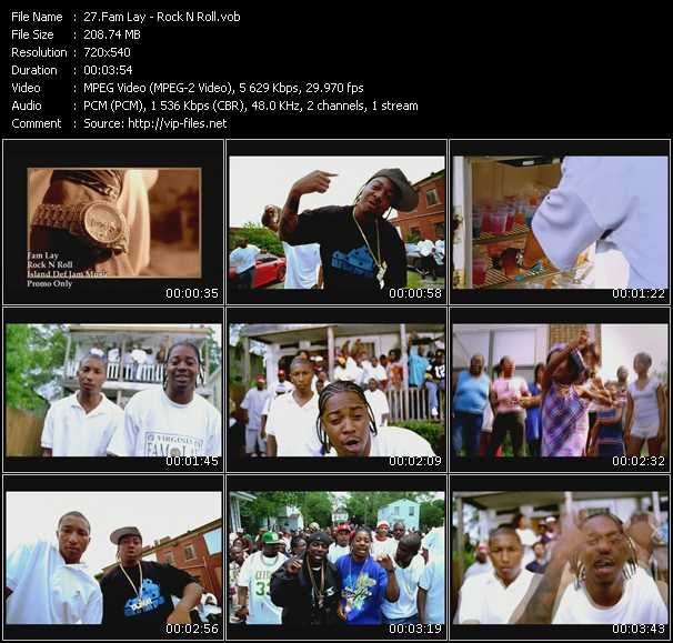 Fam Lay video ”Rock N Roll” from dvd ”Promo Only Urban Video August 2003” 