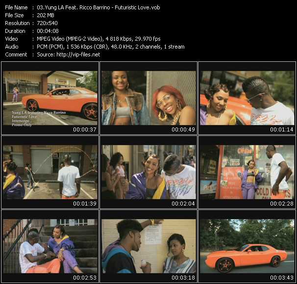 Yung LA Feat. Ricco Barrino video ”Futuristic Love” from dvd ”Promo Only Urban Video August 2009” 