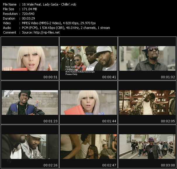 Wale Feat. Lady GaGa video ”Chillin'” from dvd ”Promo Only Urban Video August 2009” 