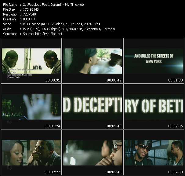 Fabolous Feat. Jeremih video ”My Time” from dvd ”Promo Only Urban Video August 2009” 