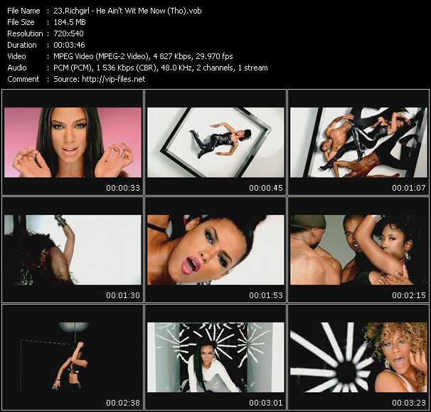 Richgirl video ”He Ain't Wit Me Now (Tho)” from dvd ”Promo Only Urban Video August 2009” 