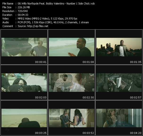 Willy Northpole Feat. Bobby Valentino video ”Number 1 Side Chick” from dvd ”Promo Only Urban Video September 2009” 