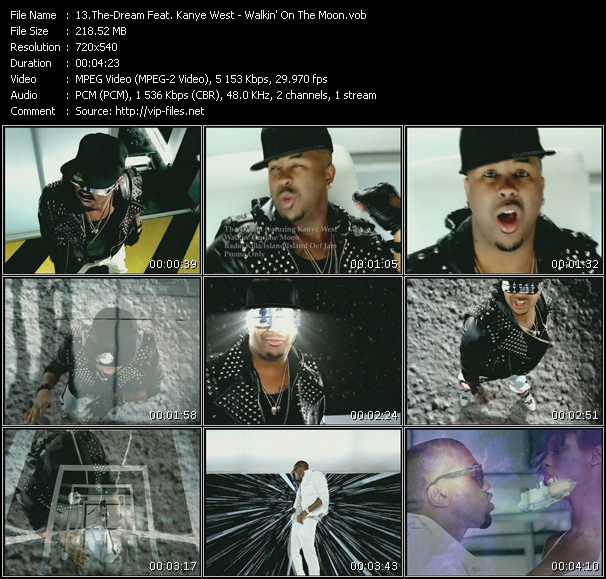 The-Dream Feat. Kanye West video ”Walkin' On The Moon” from dvd ”Promo Only Urban Video September 2009” 