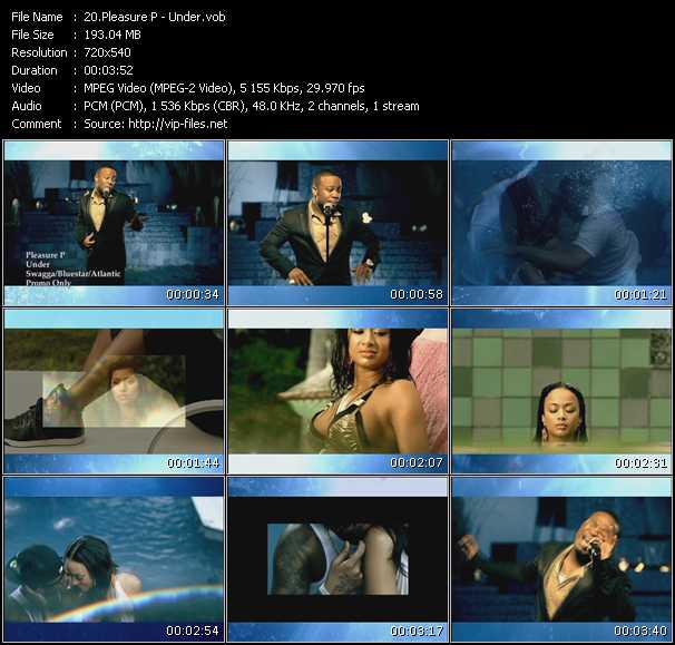 Pleasure P video ”Under” from dvd ”Promo Only Urban Video September 2009” 