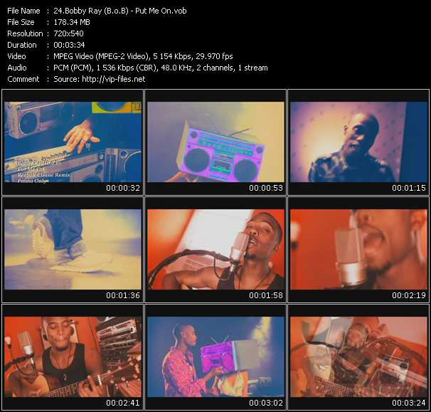 Bobby Ray (B.o.B) video ”Put Me On” from dvd ”Promo Only Urban Video September 2009” 