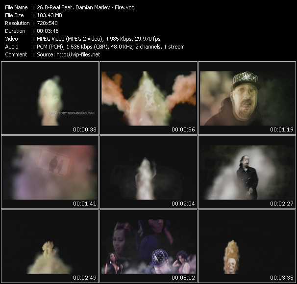 B-Real Feat. Damian Marley video ”Fire” from dvd ”Promo Only Urban Video September 2009” 