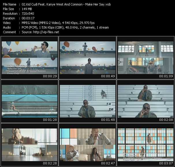 Kid Cudi Feat. Kanye West And Common video ”Make Her Say” from dvd ”Promo Only Urban Video October 2009” 