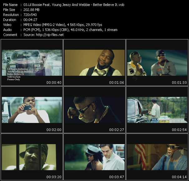 Lil Boosie Feat. Young Jeezy And Webbie video ”Better Believe It” from dvd ”Promo Only Urban Video October 2009” 