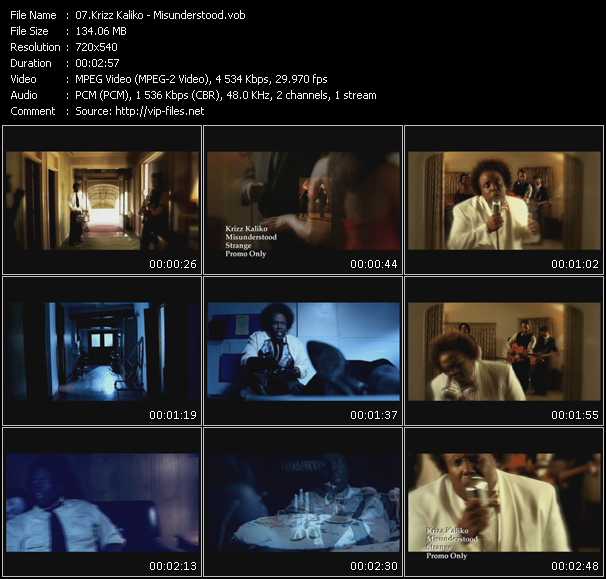 Krizz Kaliko video ”Misunderstood” from dvd ”Promo Only Urban Video October 2009” 