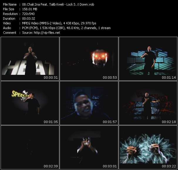 Chali 2na Feat. Talib Kweli video ”Lock S..t Down” from dvd ”Promo Only Urban Video October 2009” 