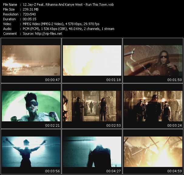 Jay-Z Feat. Rihanna And Kanye West video ”Run This Town” from dvd ”Promo Only Urban Video October 2009” 