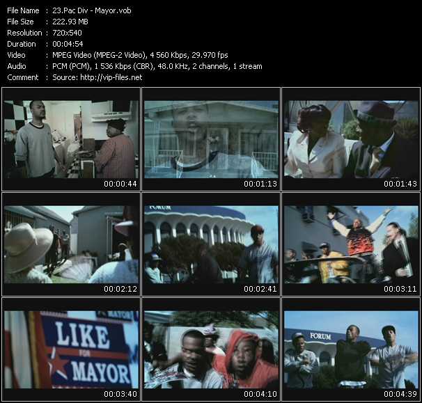 Pac Div video ”Mayor” from dvd ”Promo Only Urban Video October 2009” 