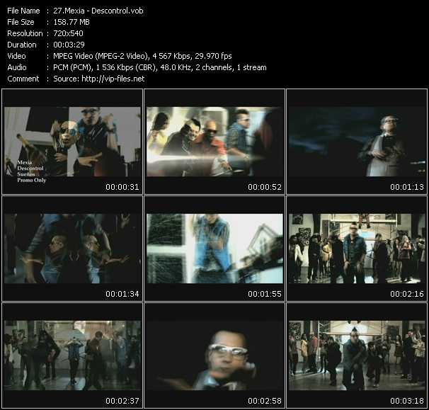 Mexia video ”Descontrol” from dvd ”Promo Only Urban Video October 2009” 