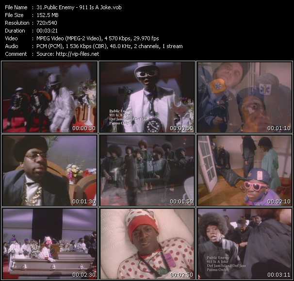 Public Enemy video ”911 Is A Joke” from dvd ”Promo Only Urban Video October 2009” 
