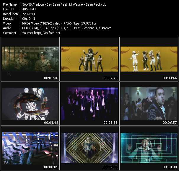Madcon - Jay Sean Feat. Lil Wayne - Sean Paul video ”Beggin' - Down - So Fine” from dvd ”Promo Only Urban Video October 2009” 