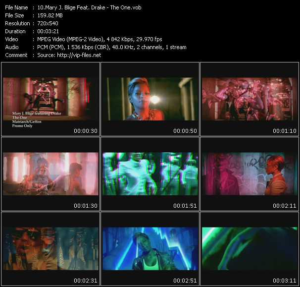 Mary J. Blige Feat. Drake video ”The One” from dvd ”Promo Only Urban Video November 2009” 