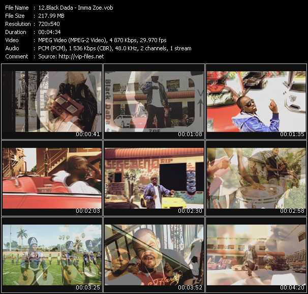 Black Dada video ”Imma Zoe” from dvd ”Promo Only Urban Video November 2009” 