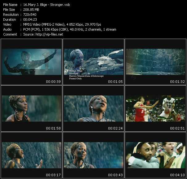 Mary J. Blige video ”Stronger” from dvd ”Promo Only Urban Video November 2009” 
