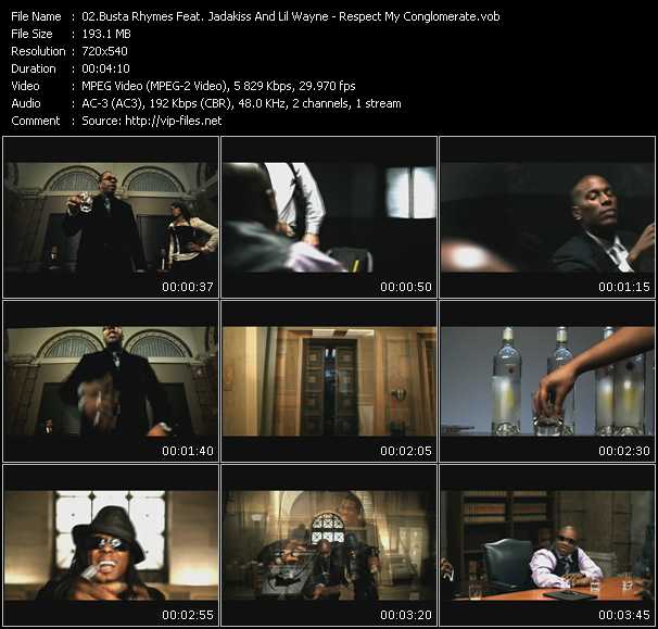 Busta Rhymes Feat. Jadakiss And Lil Wayne video ”Respect My Conglomerate” from dvd ”Rock America Urban June 2009” 