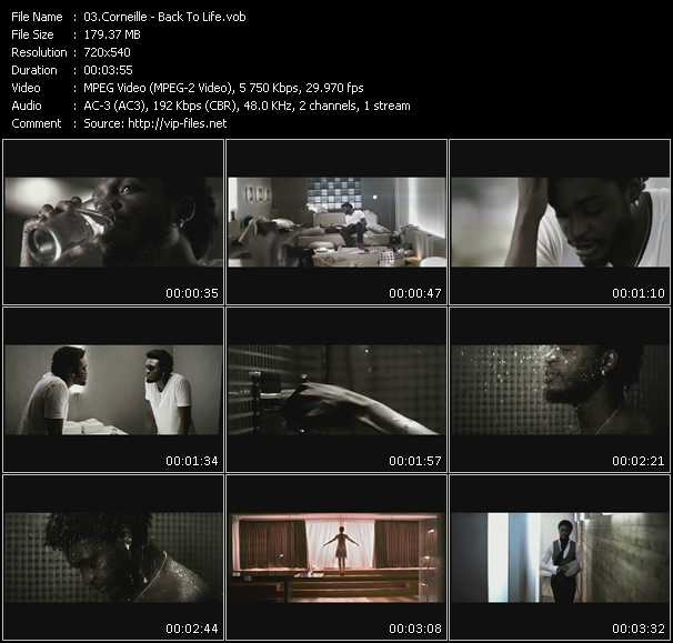 Corneille video ”Back To Life” from dvd ”Rock America Urban June 2009” 