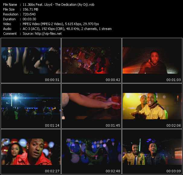 Jibbs Feat. Lloyd video ”The Dedication (Ay Dj)” from dvd ”Rock America Urban June 2009” 