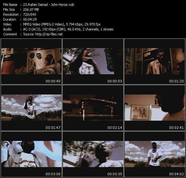 Rahim Samad video ”John Horse” from dvd ”Rock America Urban June 2009” 