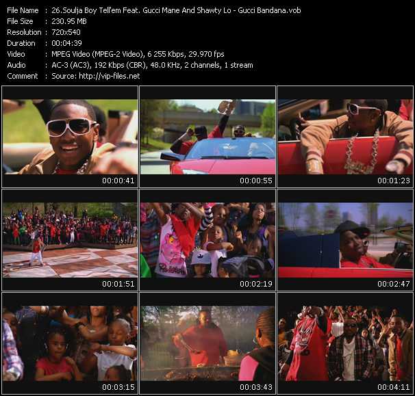Soulja Boy Tell'Em Feat. Gucci Mane And Shawty Lo video ”Gucci Bandana” from dvd ”Rock America Urban June 2009” 