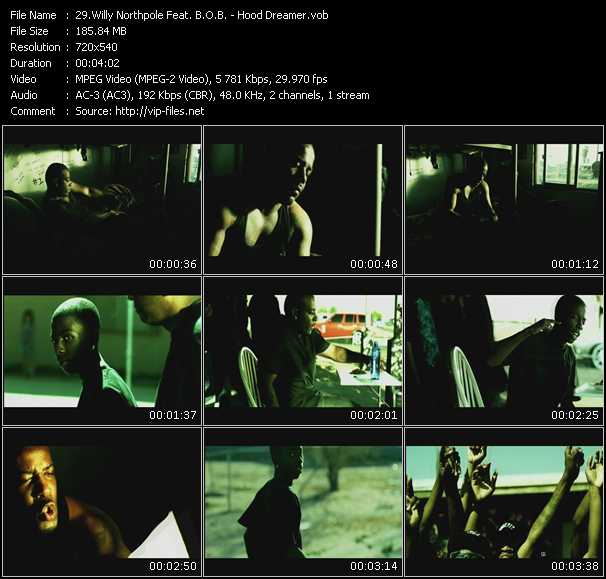 Willy Northpole Feat. B.O.B. video ”Hood Dreamer” from dvd ”Rock America Urban June 2009” 