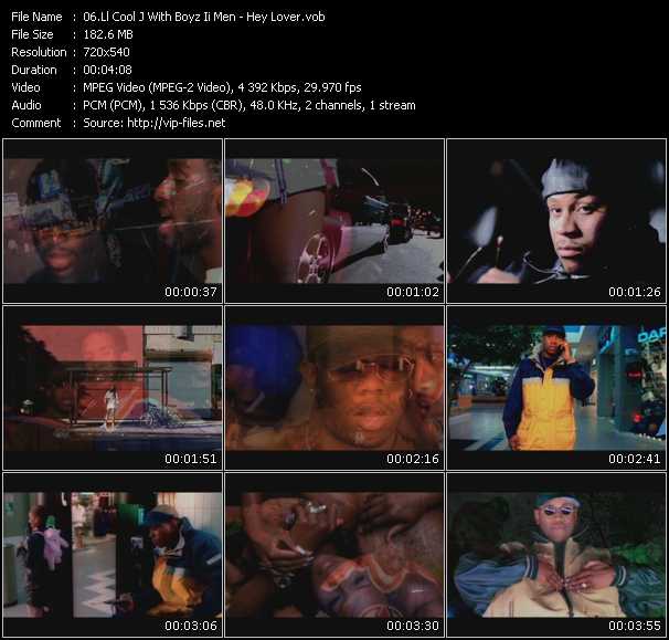 LL Cool J With Boyz Ii Men video ”Hey Lover” from dvd ”Screenplay VJ-Pro Classic Vision New Jack Vol.3 September 2009” 