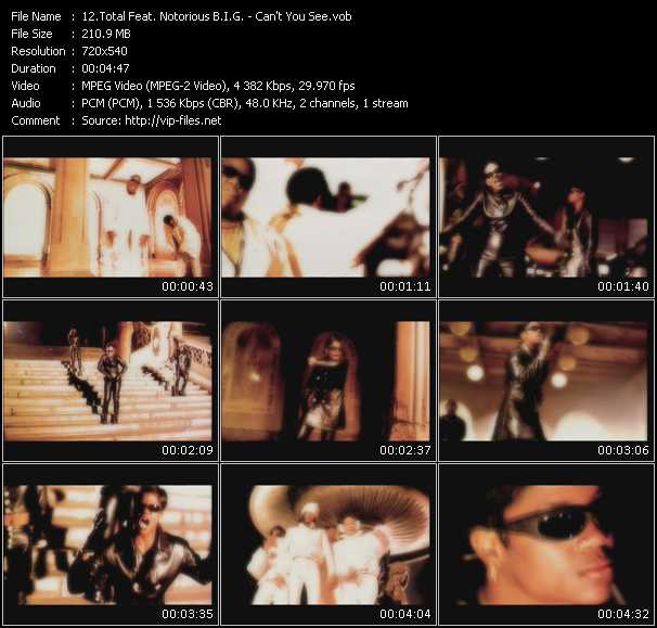 Total Feat. Notorious B.I.G. video ”Can't You See” from dvd ”Screenplay VJ-Pro Classic Vision New Jack Vol.3 September 2009” 