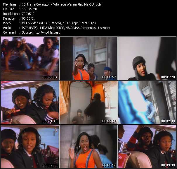 Trisha Covington video ”Why You Wanna Play Me Out” from dvd ”Screenplay VJ-Pro Classic Vision New Jack Vol.3 September 2009” 