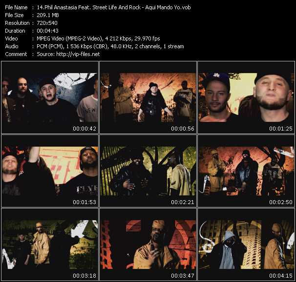 Phil Anastasia Feat. Street Life And Rock video ”Aqui Mando Yo” from dvd ”Screenplay VJ-Pro Urban Vision July 2009” 