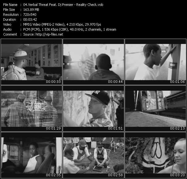 Verbal Threat Feat. Dj Premier video ”Reality Check” from dvd ”Screenplay VJ-Pro Urban Vision January 2008” 
