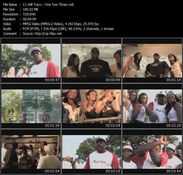 Will Traxx video ”One Two Three” from dvd ”Screenplay VJ-Pro Urban Vision January 2008” 