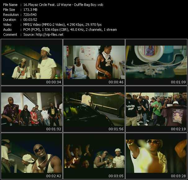 Playaz Circle Feat. Lil Wayne video ”Duffle Bag Boy” from dvd ”Screenplay VJ-Pro Urban Vision January 2008” 