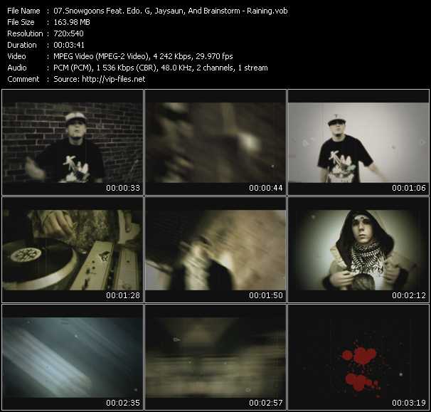 Snowgoons Feat. Edo. G, Jaysaun, And Brainstorm video ”Raining” from dvd ”Screenplay VJ-Pro Urban Vision May 2009” 