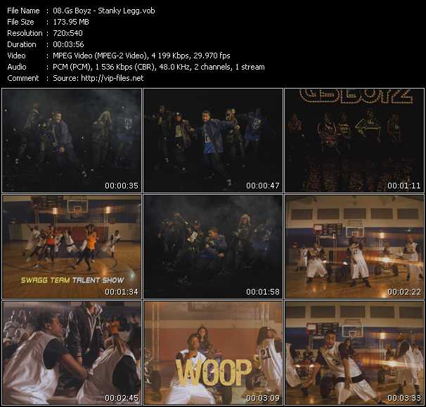 Gs Boyz video ”Stanky Legg” from dvd ”Screenplay VJ-Pro Urban Vision May 2009” 