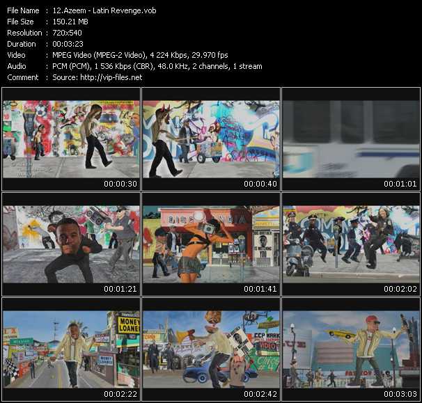Azeem video ”Latin Revenge” from dvd ”Screenplay VJ-Pro Urban Vision May 2009” 