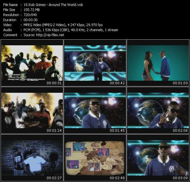 Rob Grimes video ”Around The World” from dvd ”Screenplay VJ-Pro Urban Vision May 2009” 